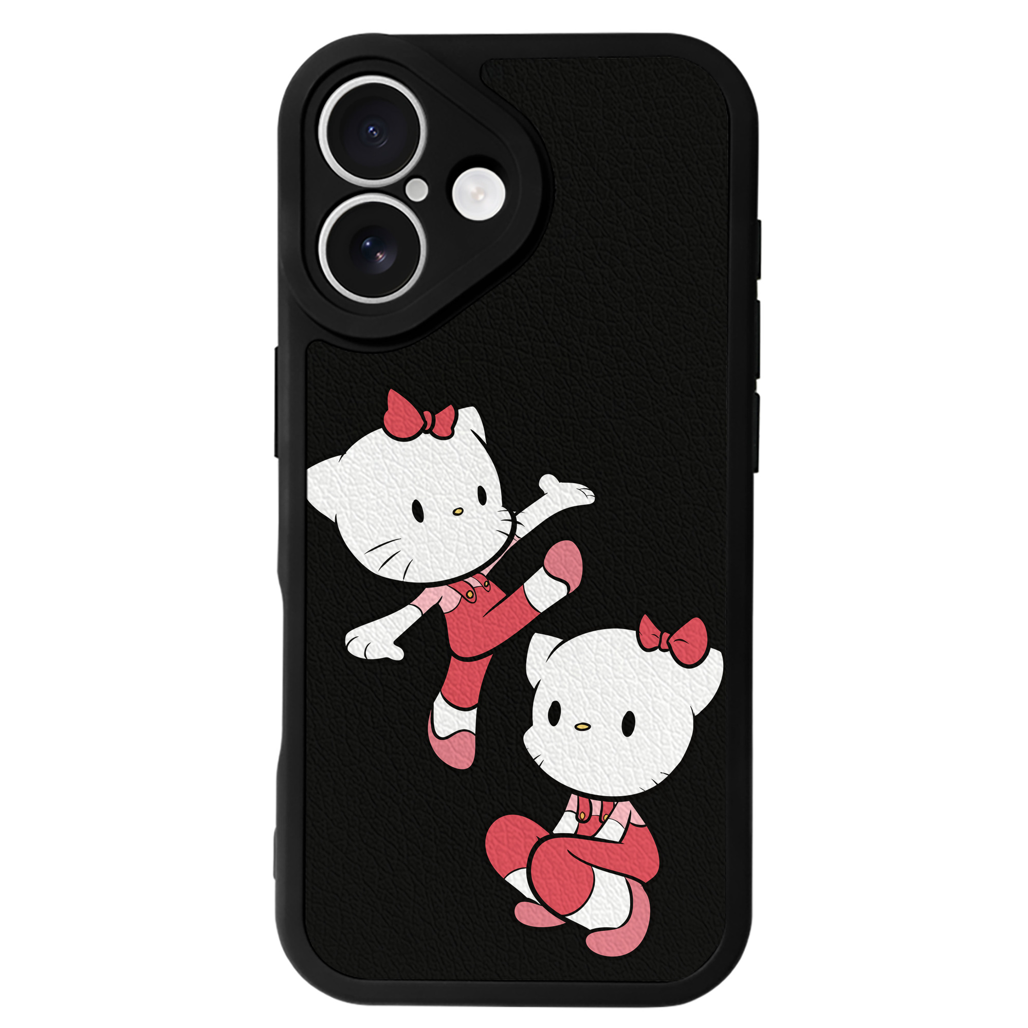 （画像用） Hello Kitty ハローキティ 【iPhone 16シリーズ対応】シリコンスマホケース（レザー調） 材質：シリコン